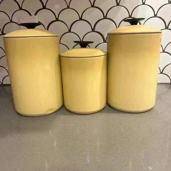Vintage West Bend Metal Canister Set - Picture 3 of 4
